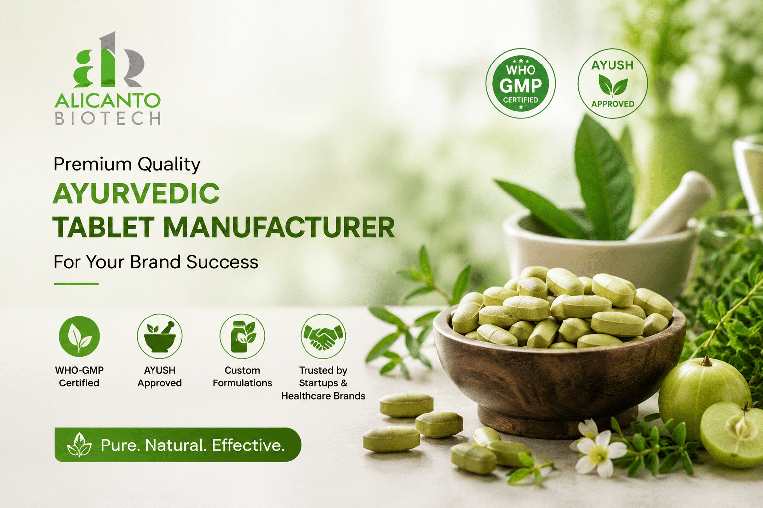 Alicanto Biotech- Best Ayurvedic Tablet Manufacturer