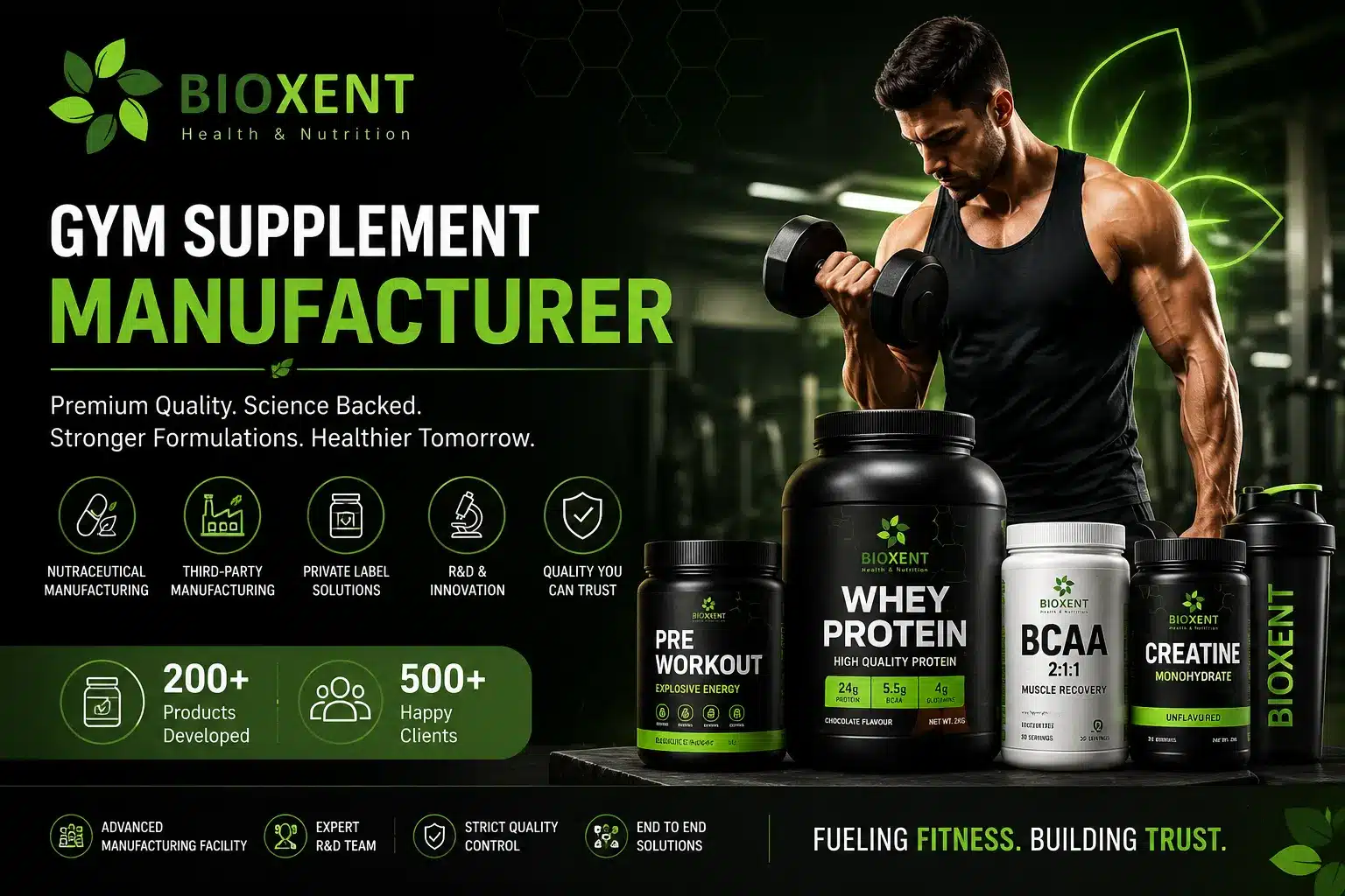 Bioxent Health & Nutrition- Gym supplement manufacturer