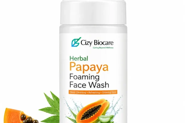 Herbal papaya foaming face wash