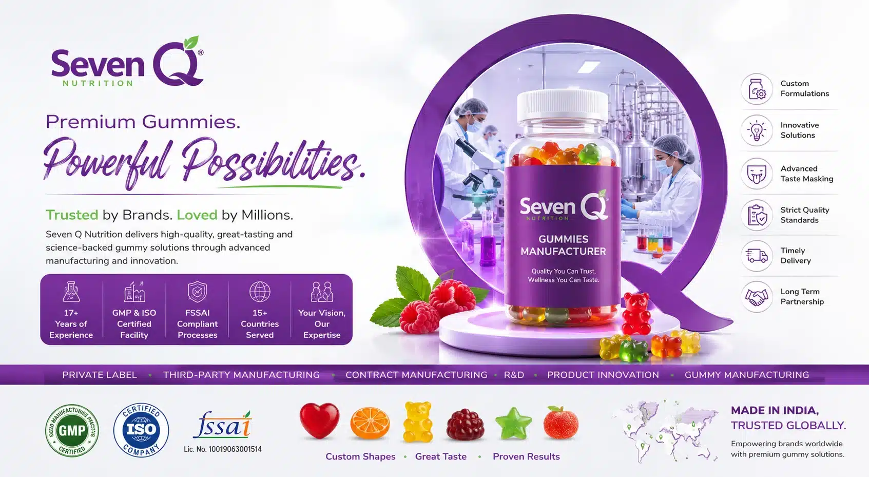 Seven Q Nutrition- Gummies Manufacturer