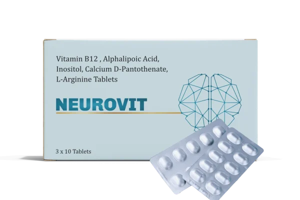 Vitamin B12 , Alphalipoic Acid, Inositol, Calcium D-Pantothenate, L-Arginine Tablets