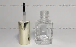 Empty Nail Polish Bottle & Cap Set