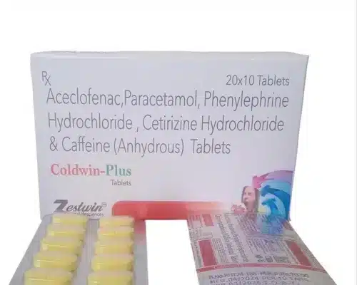 Aceclofenac Pcm Phenylephrine Hcl Cetirizine Hcl Caffeine Tablets Coldwin- Plus