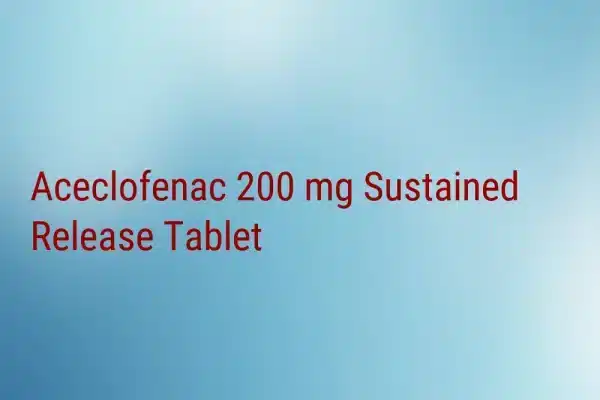Aceclofenac SR Tablet