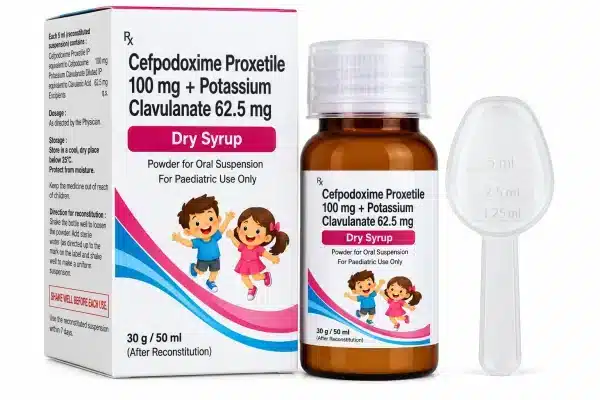 CEFPODOXIME PROXETILE 100MG + POTASSIUM CLAVULANATE 62.5MG