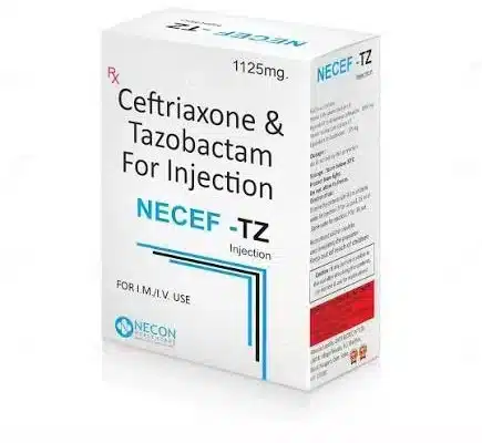 CEFTRIAXONE 1000 mg + TAZOBACTUM 125 mg INJECTION