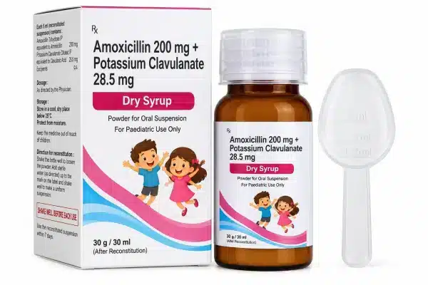 MOXICILLIN 200MG + POTASSIUM CLAVULANATE 28.5MG