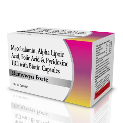 Mecobalamin, Alpha Lipoic Acid, Folic Acid & Pyridoxine HCl With Biotin Capsules