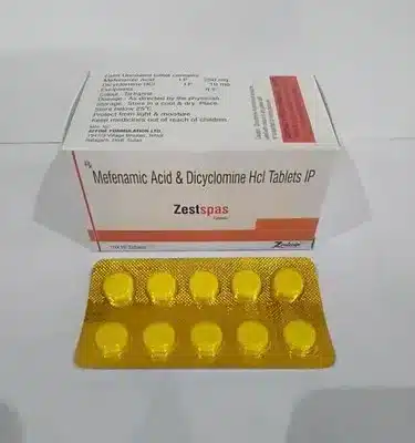 Mefenamic Acid Dicyclomine Tablets Zestspas Tablets