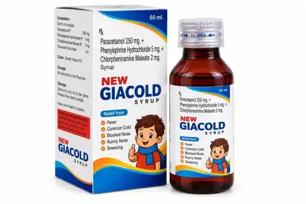 Paracetamol - 250 mg. + Phenylephrine Hydrochloride - 5 mg.+Chlorpheniramine Maleate+2 mg