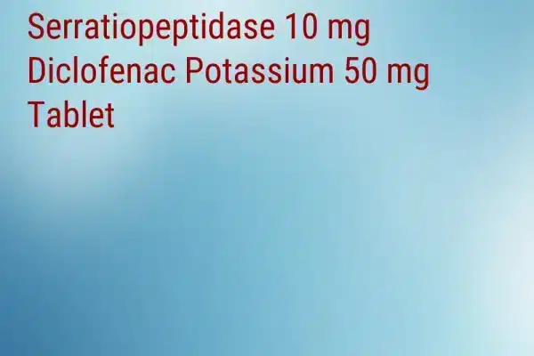 Serratiopeptidase 10 mg Diclofenac Potassium 50 mg Tablet